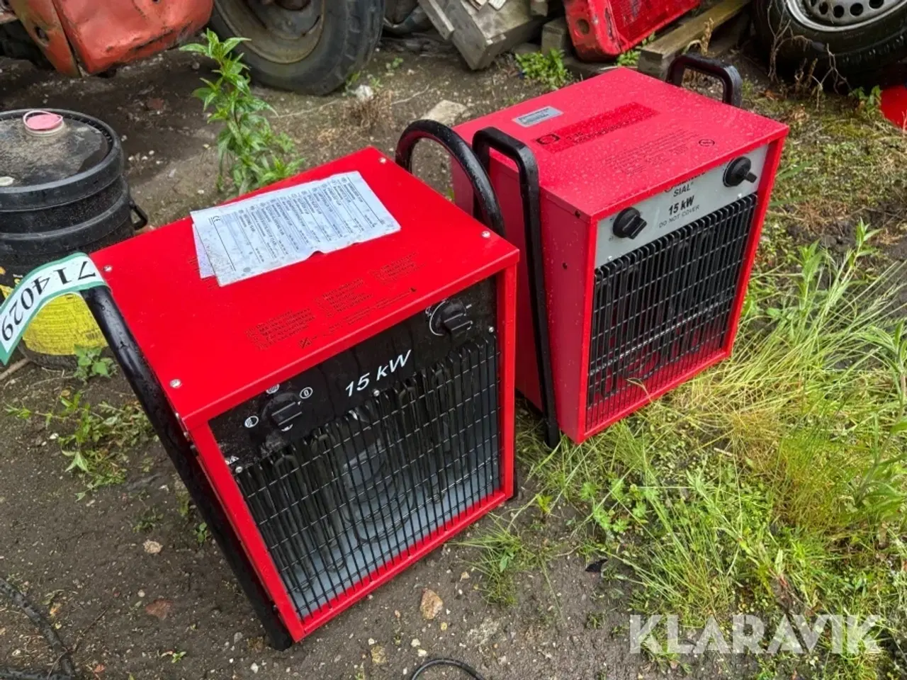 Billede 2 - Varmeblæser Kongskilde S15 1650 & RPL15FT