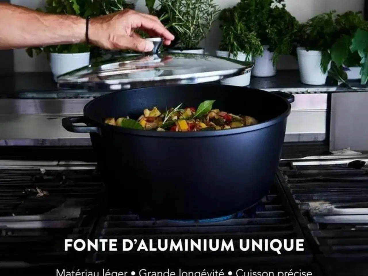 Billede 2 - Stegegryde med låg Baumalu 13,4 l - Ø 36 cm, sort