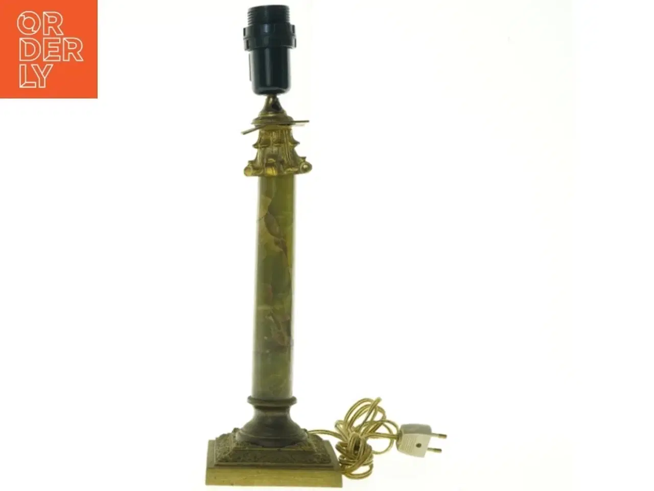 Billede 1 - Guldbelagt bordlampefod (str. 44 cm)