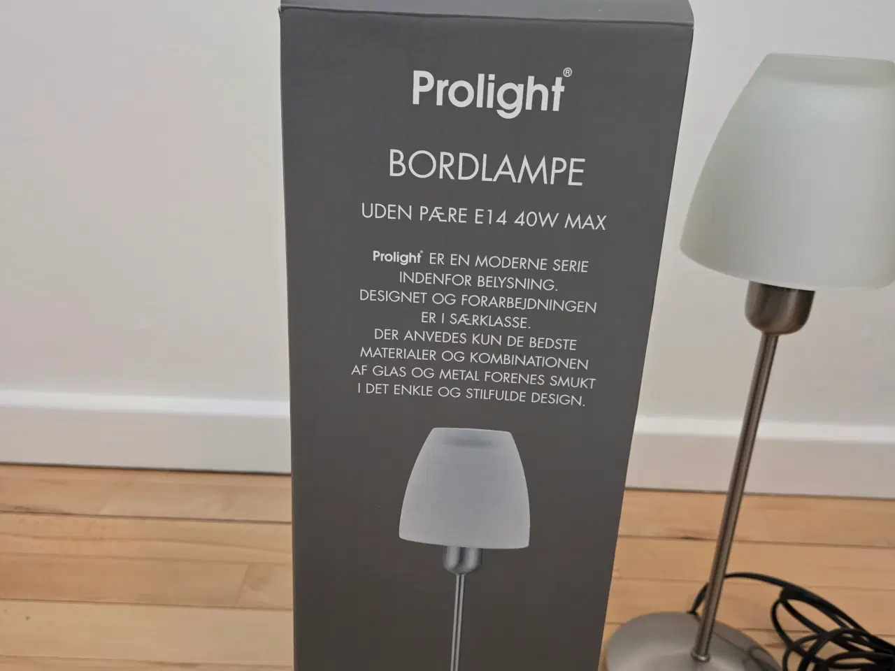 Billede 2 - PROLIGHT bordlampe incl. el-pære