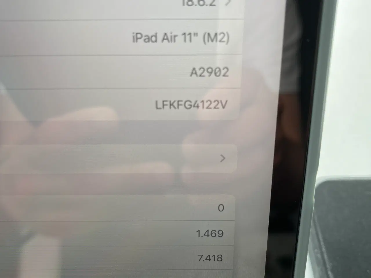 Billede 3 - iPad Air blå 2024. Model: A2902. 128 GB WI-FI.