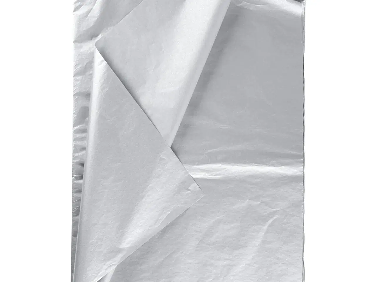 Billede 1 - Silkepapir, ark 50x70 cm, 17 g, sølv, 6ark/ 1 pk.
