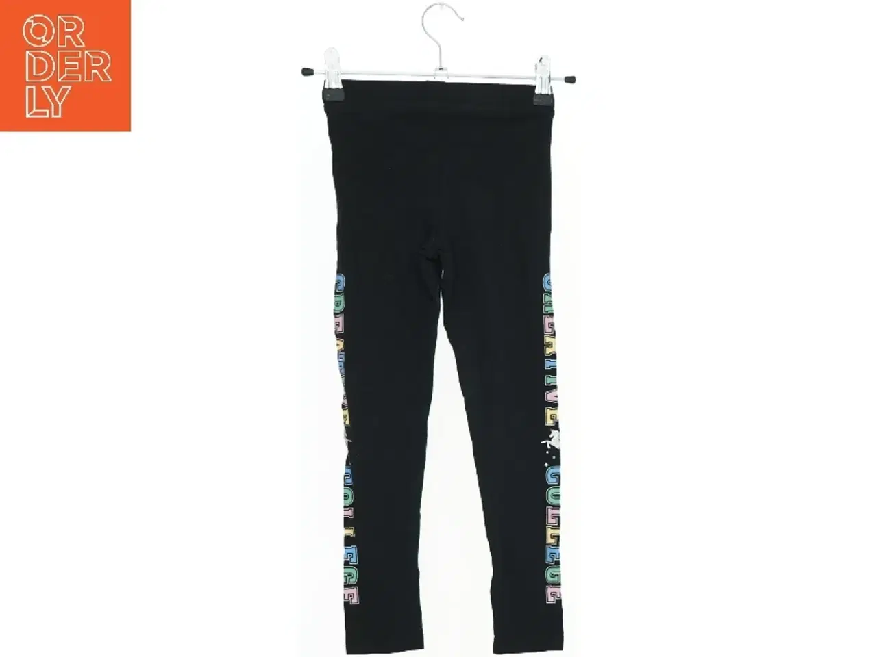 Billede 2 - Leggings med farverigt logo fra H&M (str. 116)