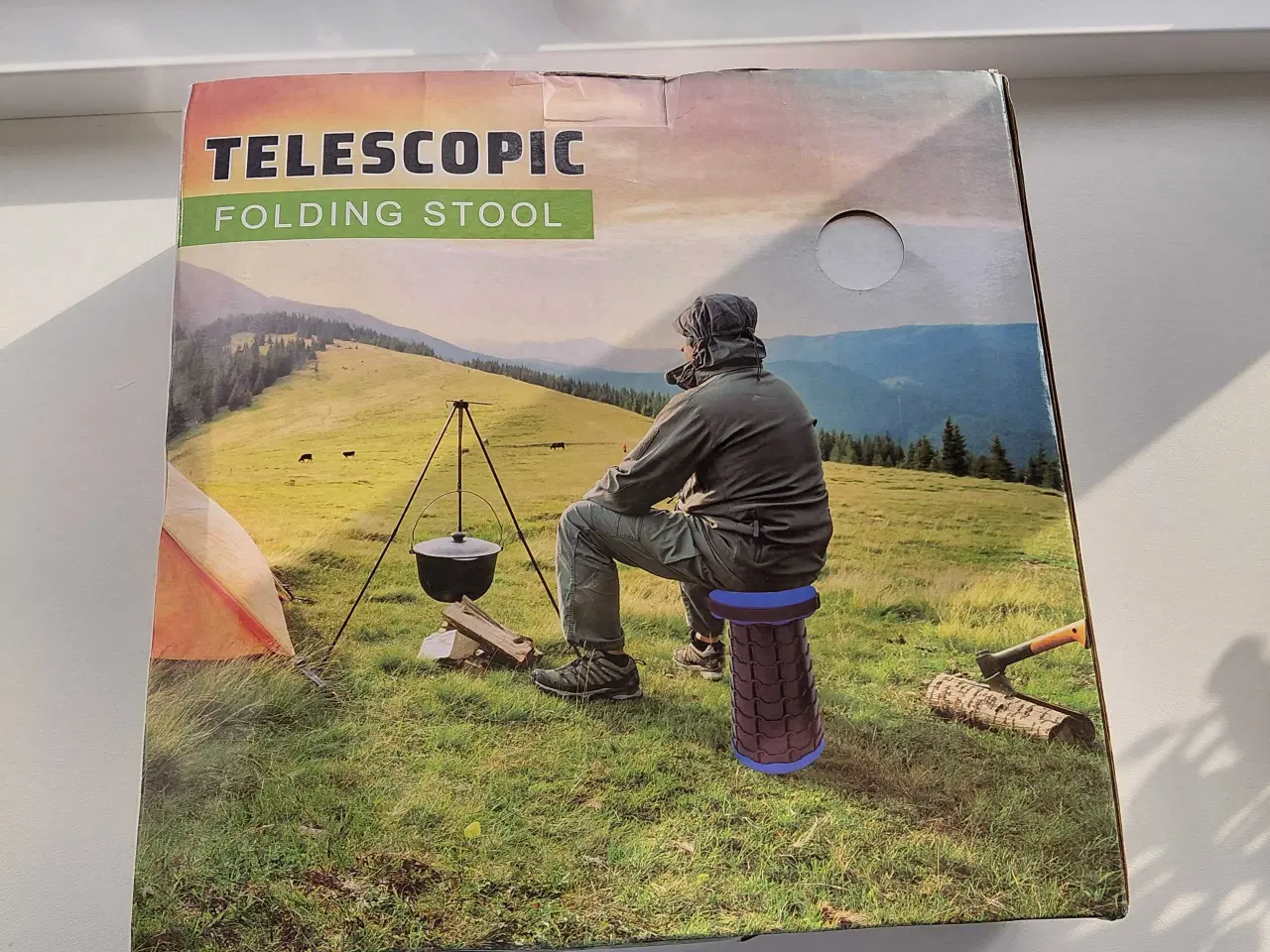 Billede 1 - Teleskop-taburet, sort – Ny og ubrugt