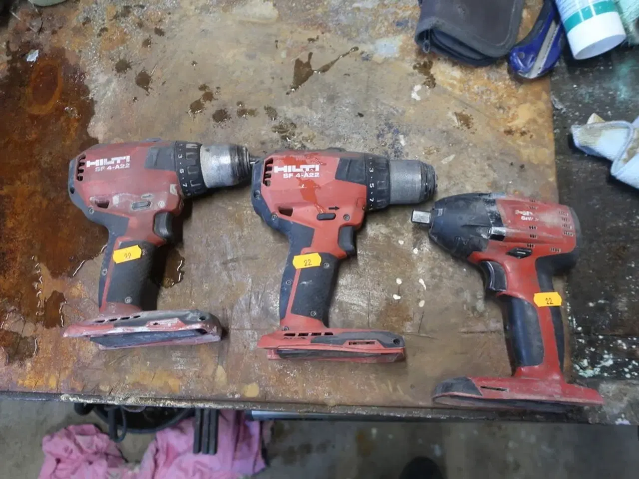 Billede 1 - 3 stk. akku håndværktøj HILTI SF 4-A22