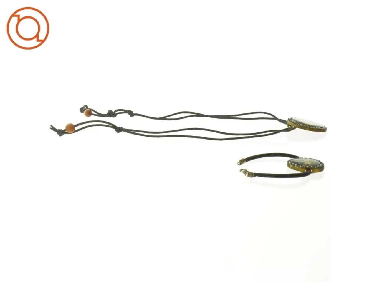 Billede 3 - Smykkesæt med guldsmede (armbånd og halskæde)