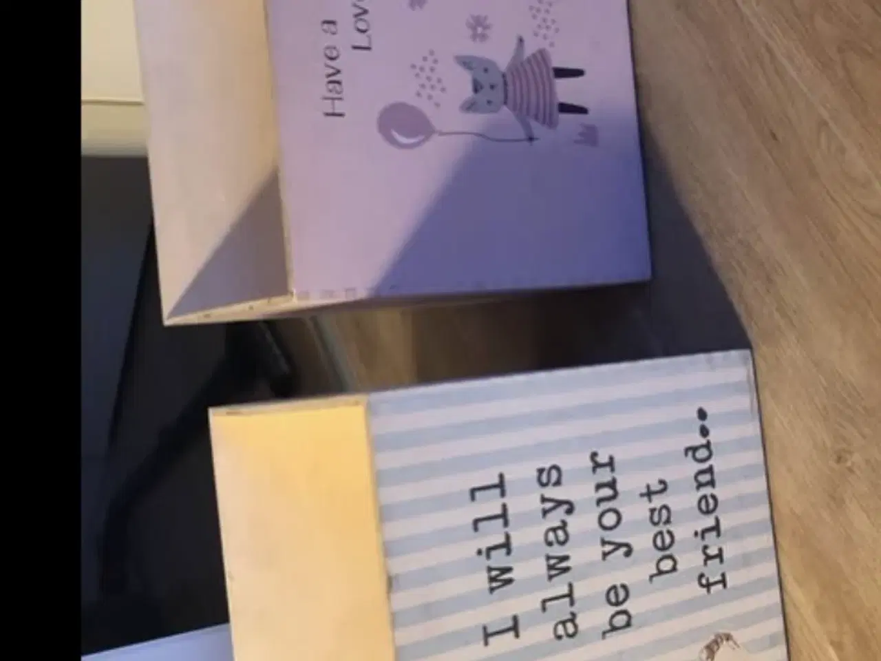 Billede 1 - Søde opbevarings kasser i træ 