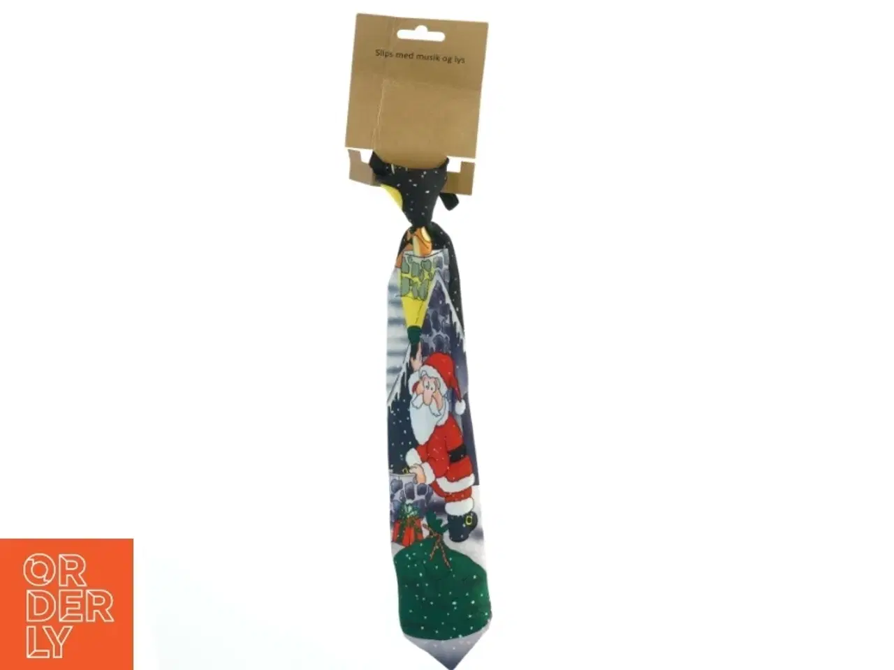 Billede 1 - Juleslips med lys og musik fra Coop (str. 37x6,5 cm)