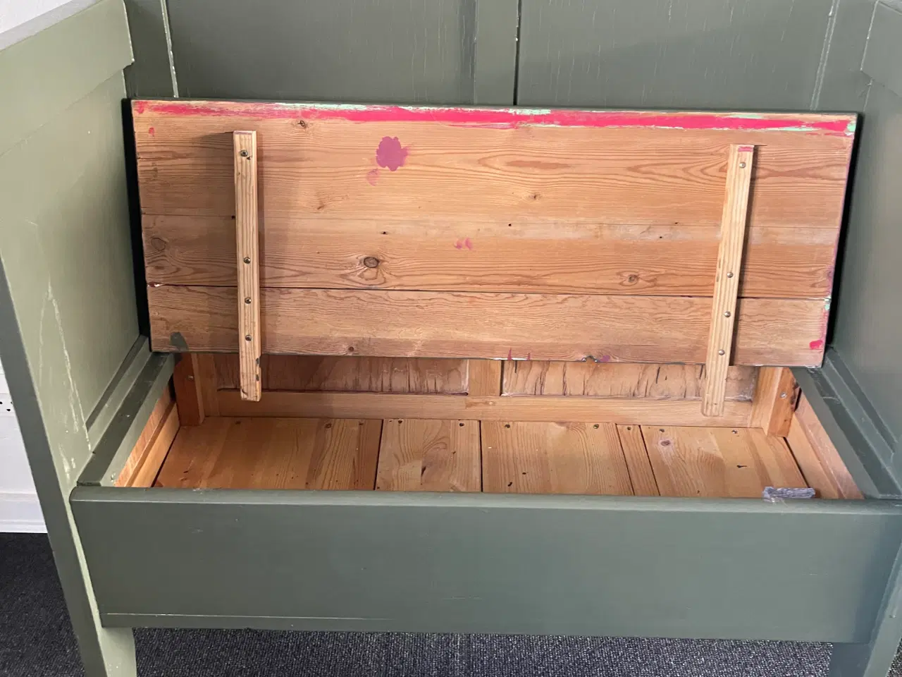 Billede 5 - Charmerende gammel entremøbel / bænk