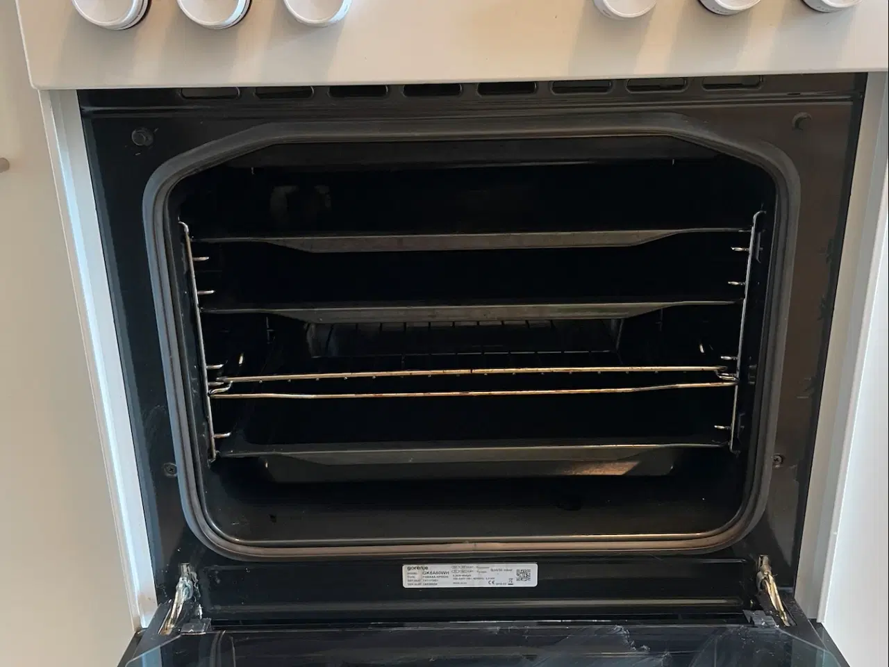 Billede 2 - Gorenje gaskomfur med elovn GK6A60WH