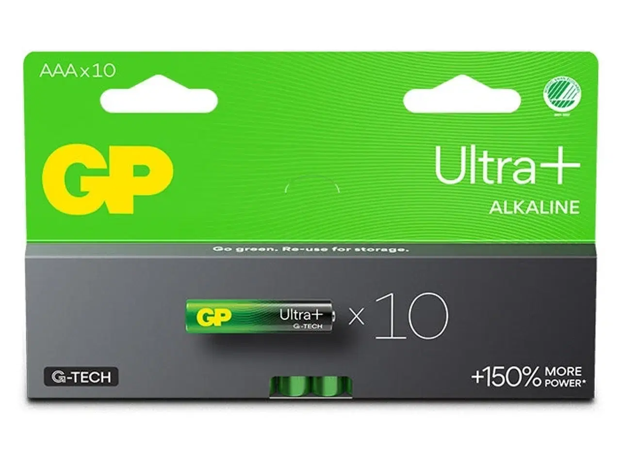 Billede 1 - GP Ultra Plus Alkaline AAA-batteri 24AUP/LR03 10-pak