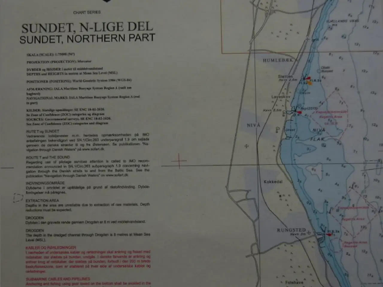 Billede 2 - Dansk Søkort 131 Sundet Nordlige del