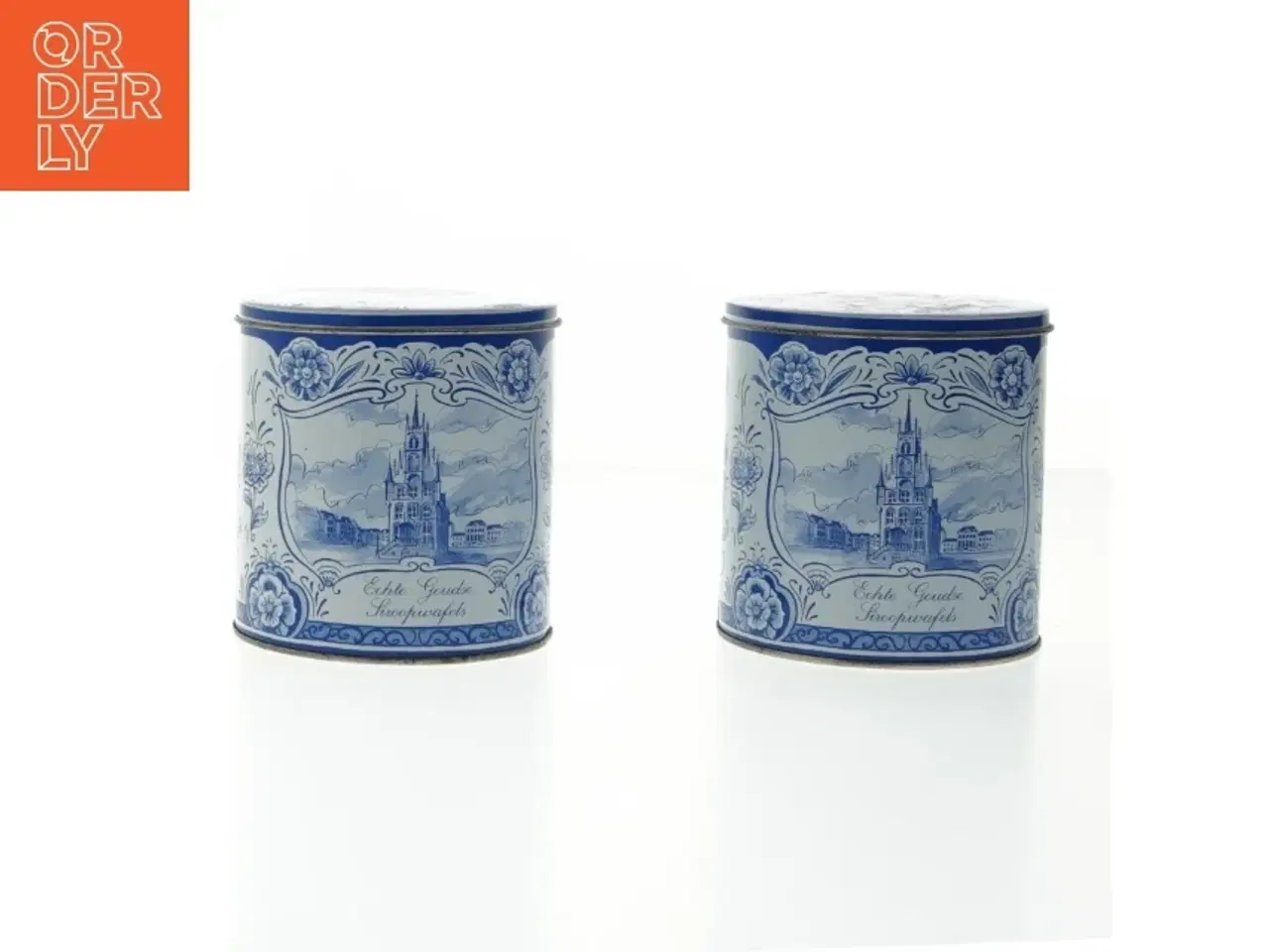 Billede 1 - Hollandske Daelmanns Stroopwafel metaldåser (str. Ø. 10 cm længde. 10 cm)