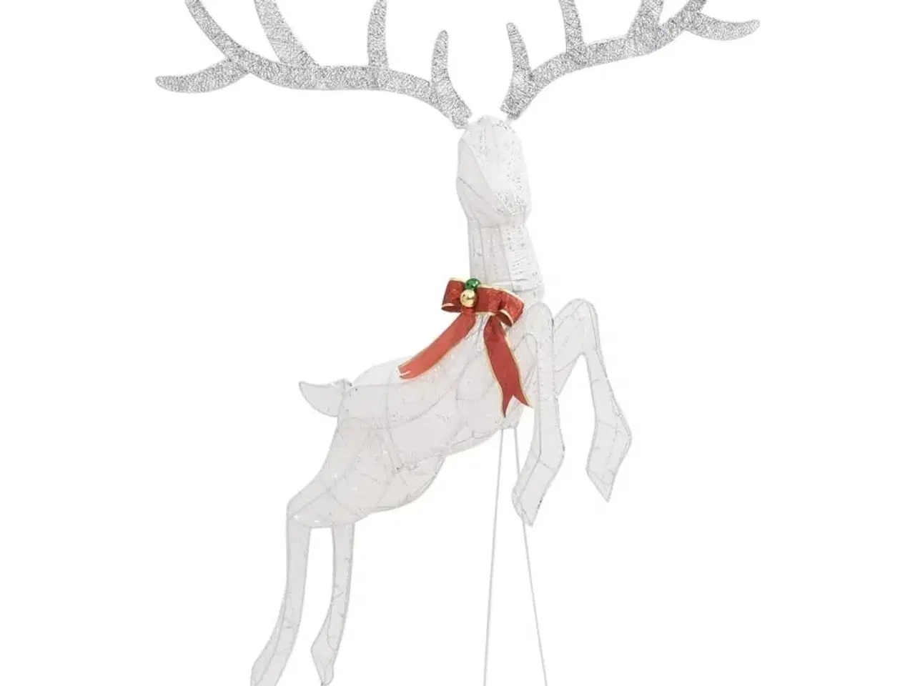 Billede 6 - Flyvende rensdyr juledekoration 120 lysdioder kold hvid