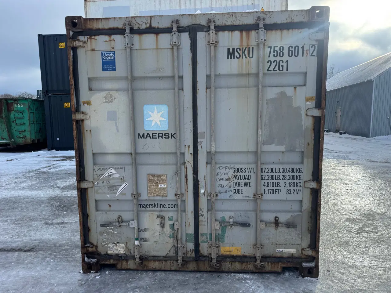 Billede 1 - 20 fods Container- ID: MSKU 758601-2