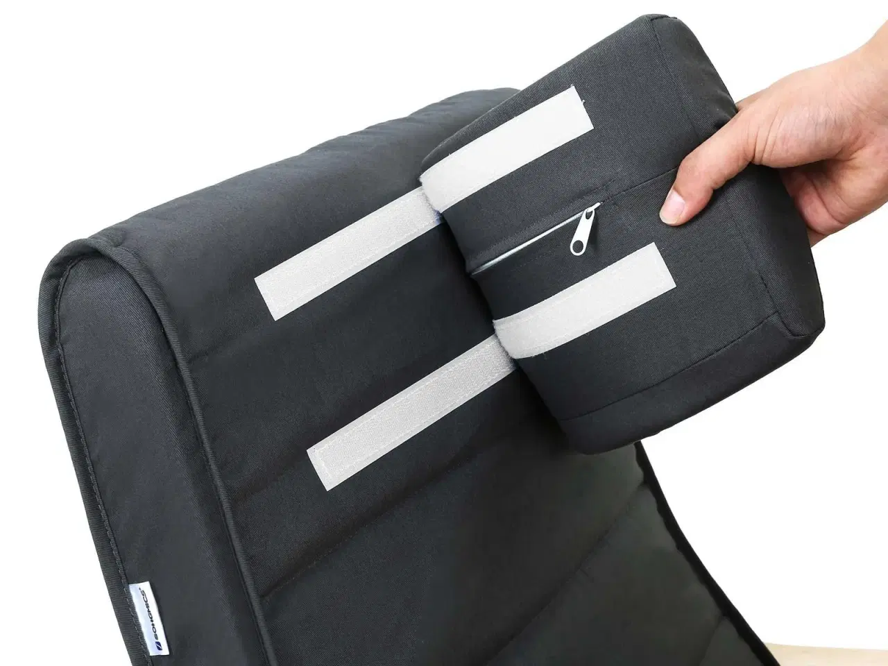 Billede 6 - Gyngestol i birketræ med justerbart fodstøtte – 150 kg – grå