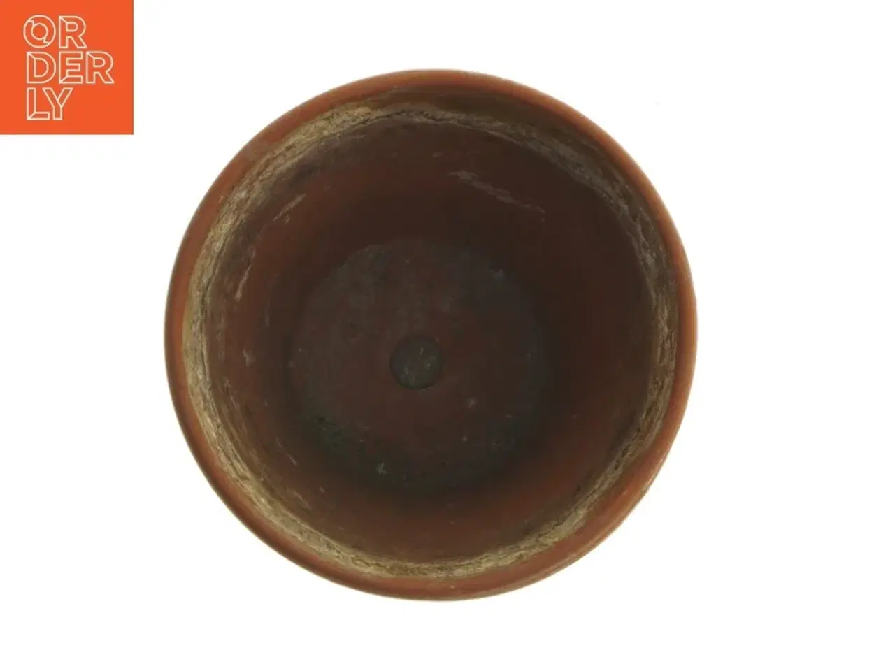 Billede 3 - Lerkrukke med underskål (str. Ø. 13 cm. længde, 12 cm)