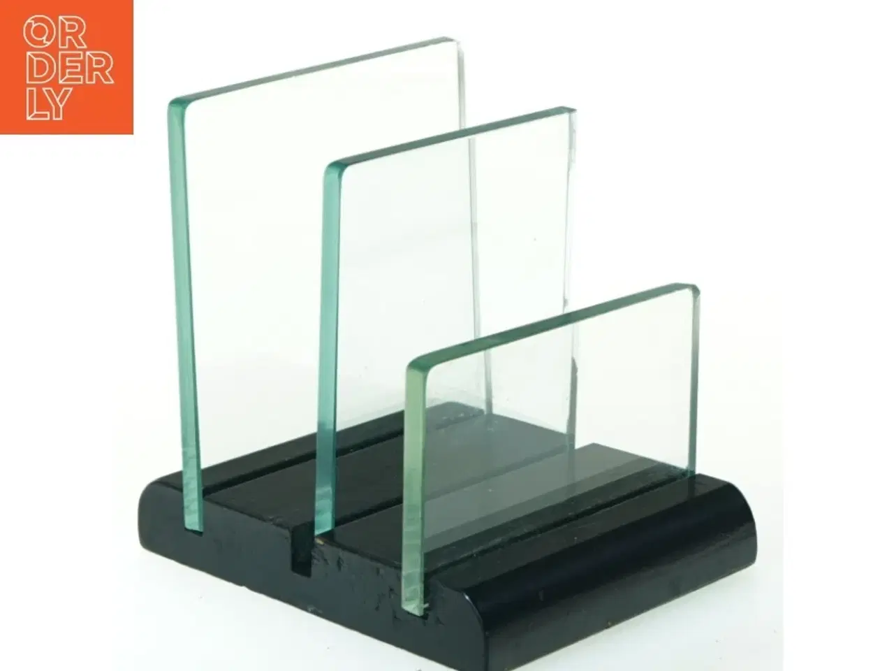 Billede 1 - Modern brevholder i glas (str. 13 cm)