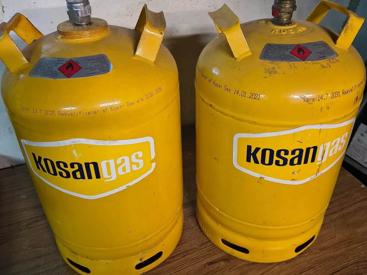 Billede 1 - 2 gasflasker 12 kg fyldte