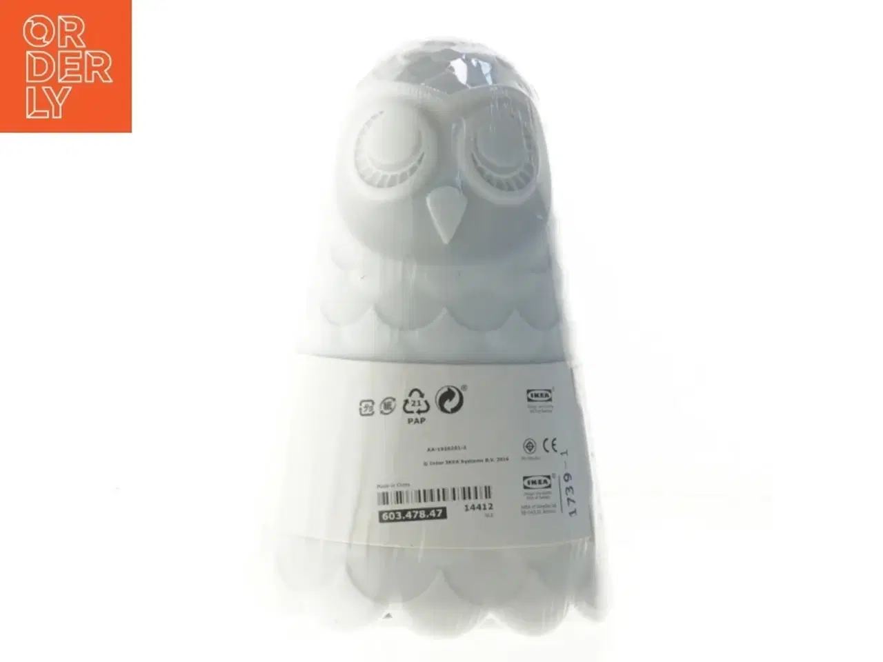 Billede 1 - LED natlampe formet som en ugle fra IKEA (str. 22 cm)