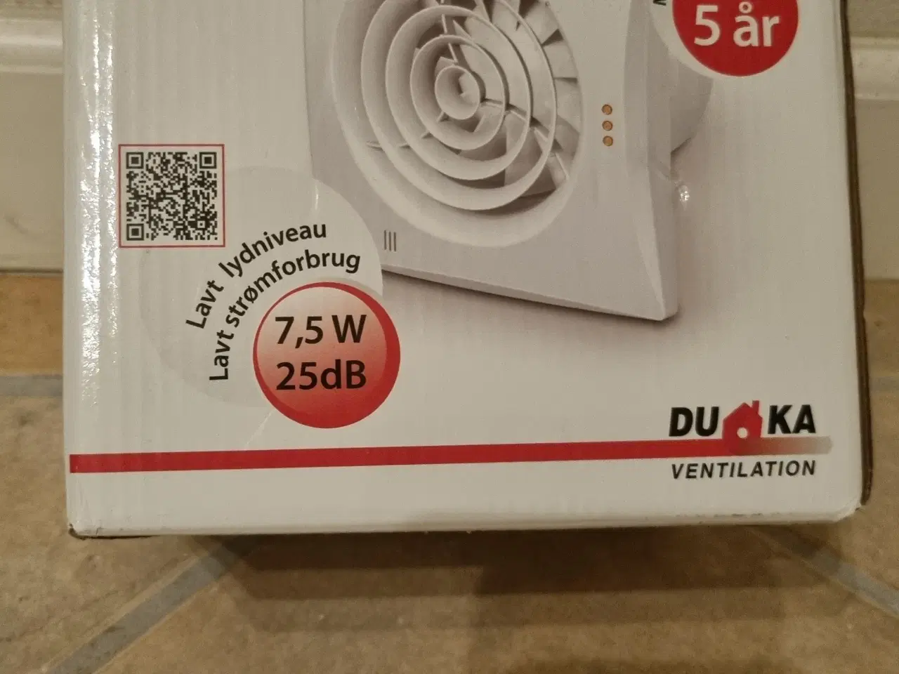 Billede 1 - Duka Pro 30 vådrumsventilator helt ny