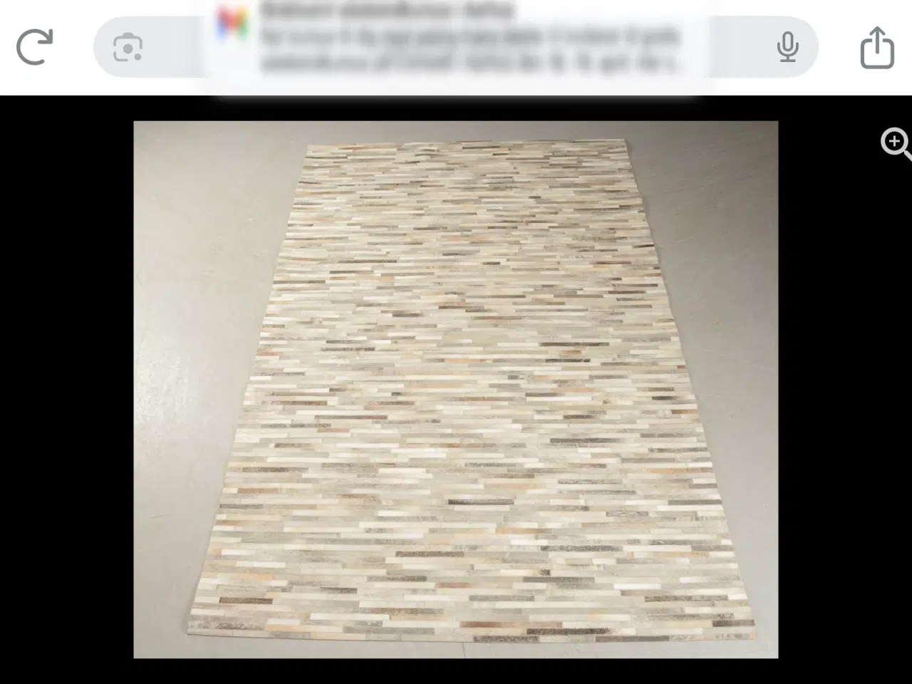 Billede 1 - Tæppe læder patchwork 