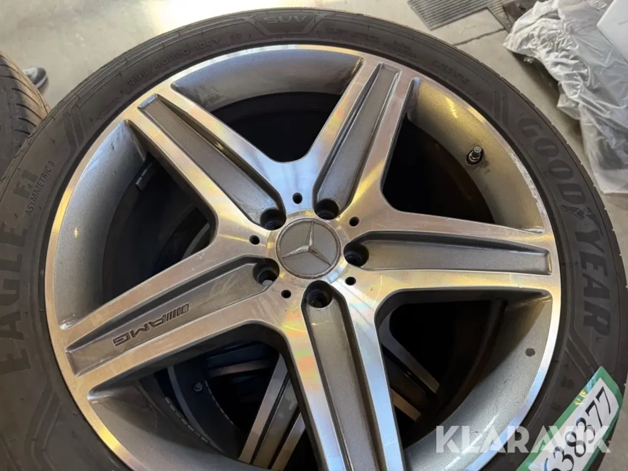Billede 2 - Alufælge på dæk Goodyear Eagle F1