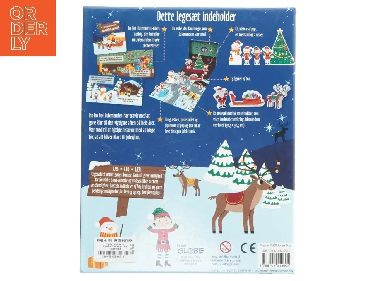 Billede 3 - Min helt egen historie om Julemands værksted legesæt fra Forlaget Globe (str. 25,5x20 cm)