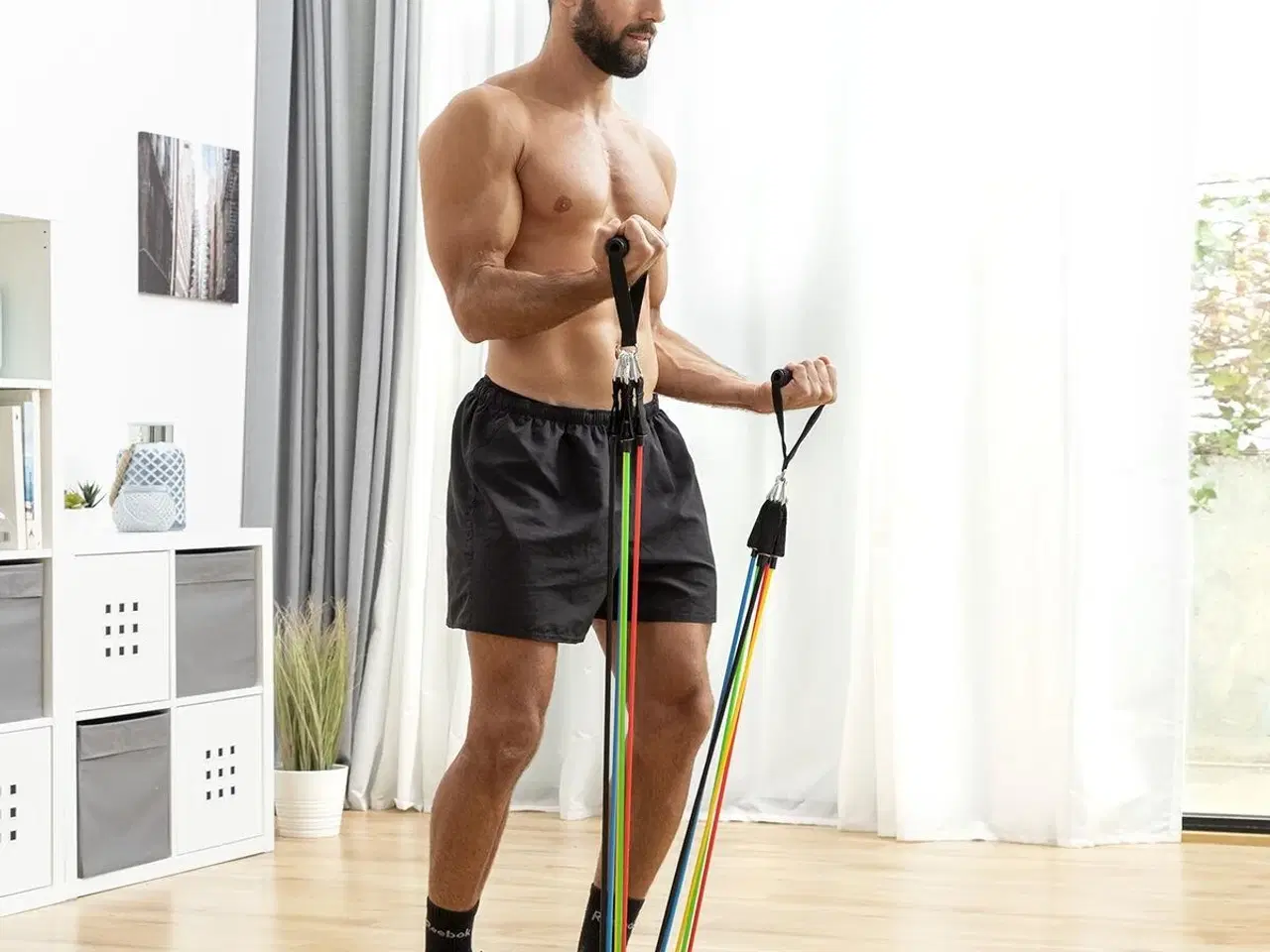 Billede 39 - Træningspakke - modstandsbånd (5 stk.) + vibrerende platform med tilbehør