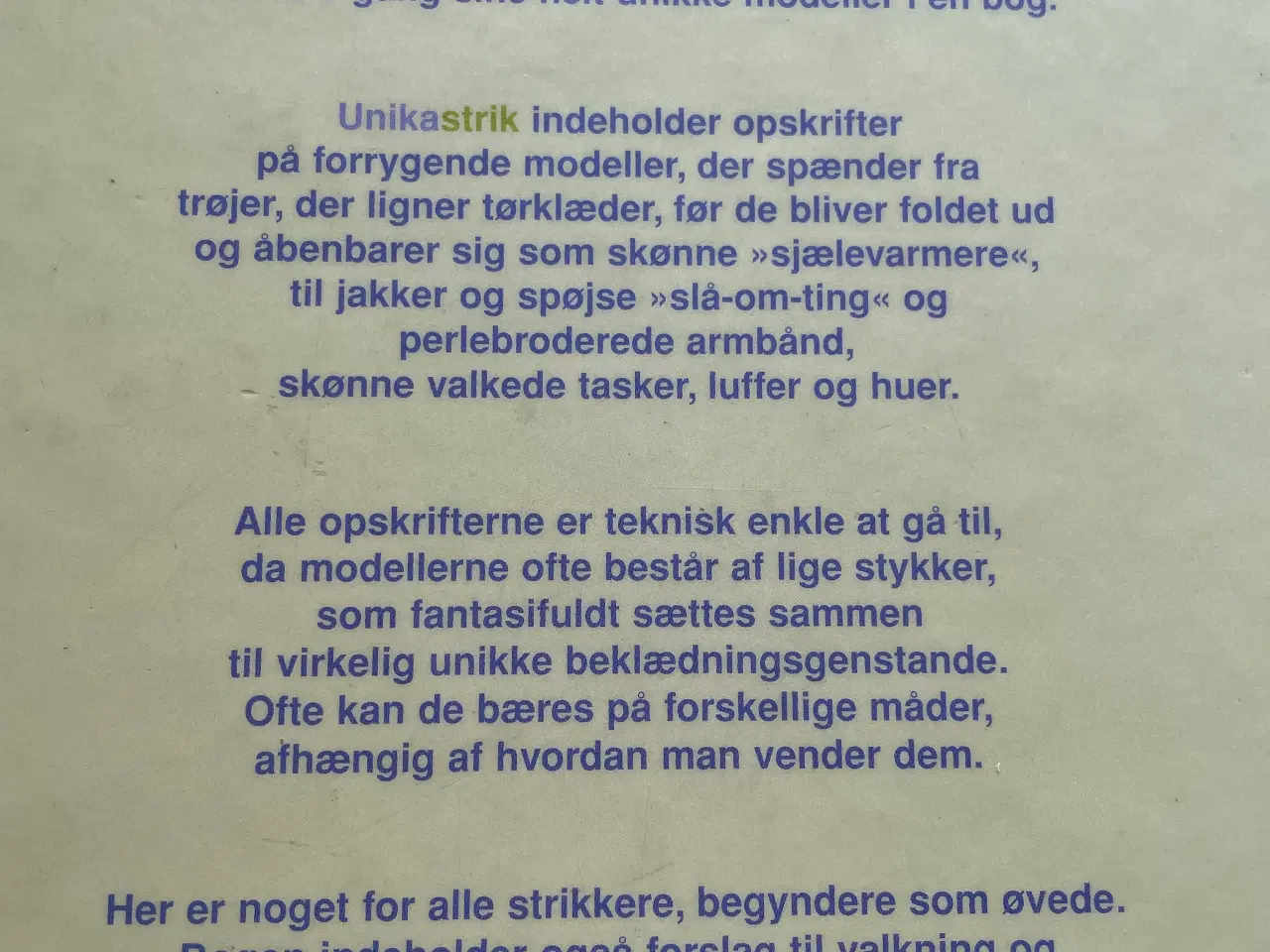 Billede 2 - Unikastrik Jytte Slente