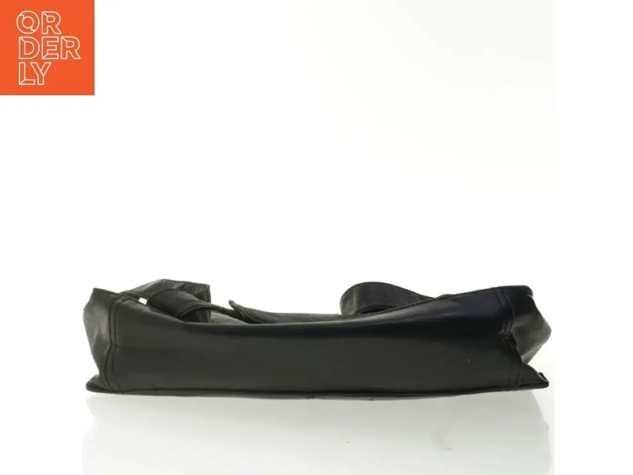 Billede 8 - Sort lædertaske til mænd (str. 39 x 32 cm)