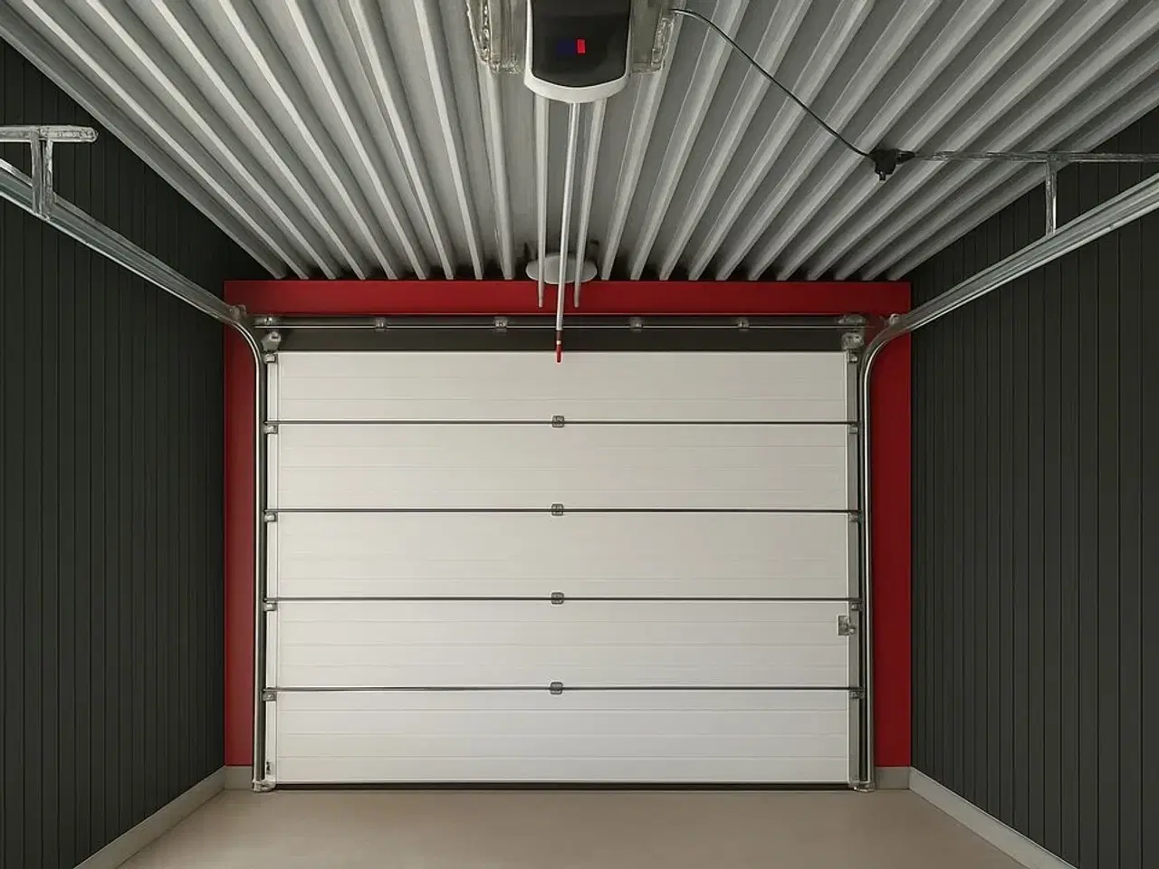 Billede 2 - Bearsafe ledhejseport 300x220 cm i hvid