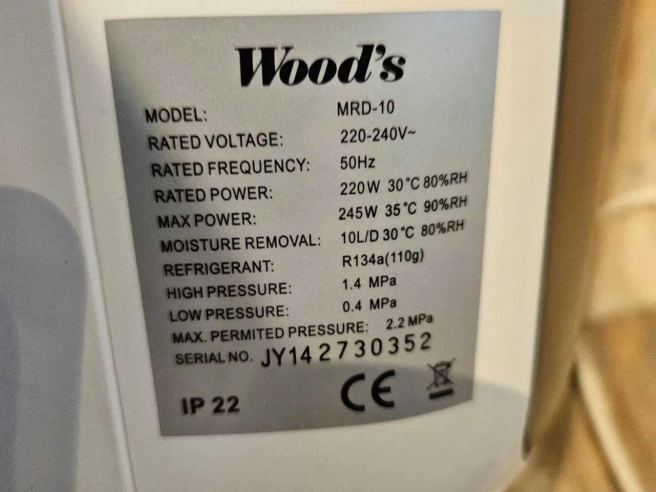 Billede 2 - Affugter Wood's