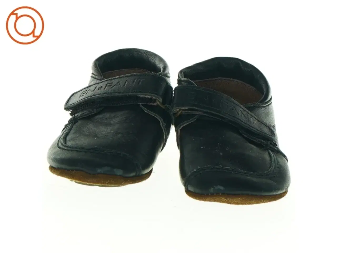 Billede 6 - Sorte læderbørnesko med velcro (str. 20)