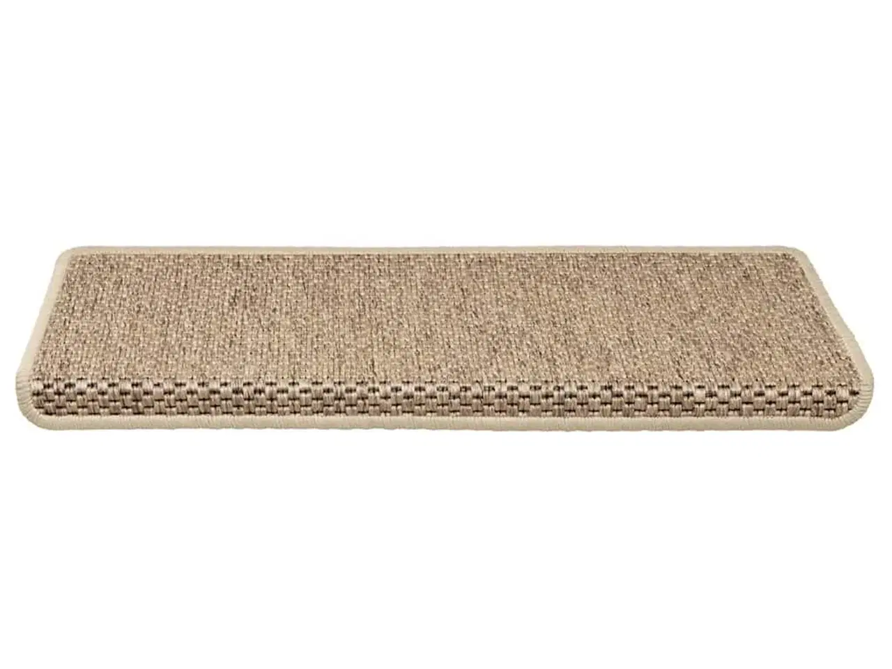 Billede 3 - Selvklæbende trappemåtter 15stk. 65x21x4cm sisal-look sandfarve