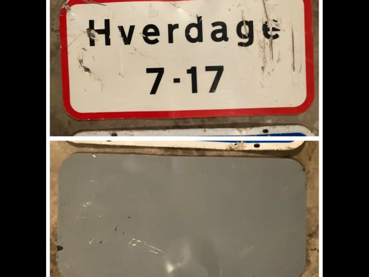 Billede 4 - 3 små trætte skilte
