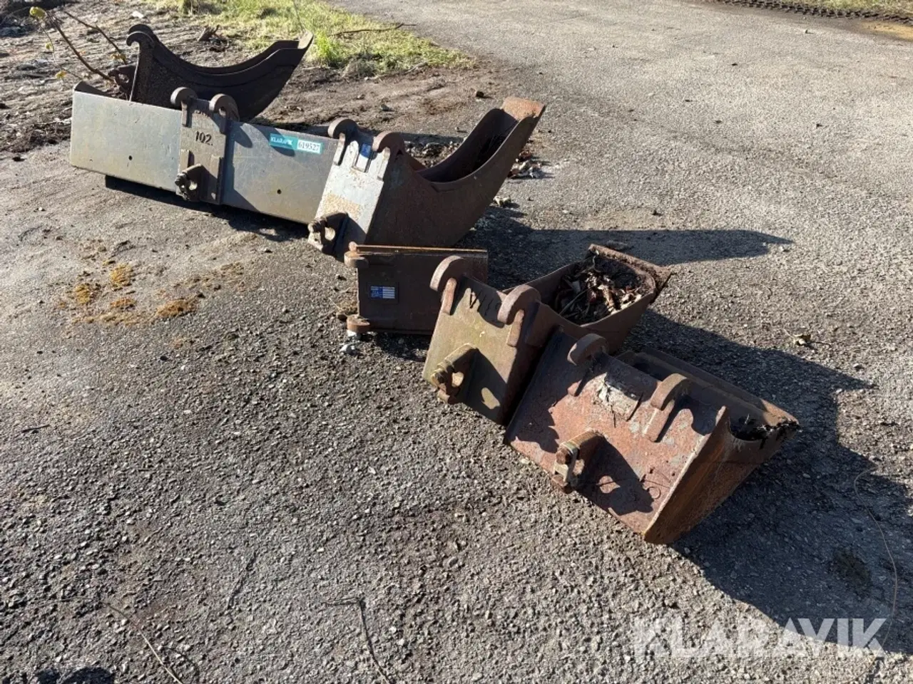 Billede 3 - Skovle 5 styk og asfalthjul Beco