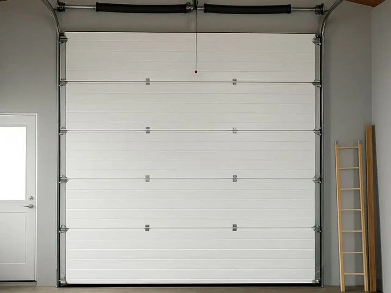 Billede 2 - Bearsafe ledhejseport 400x400cm (8 elementer) sort RAL9005