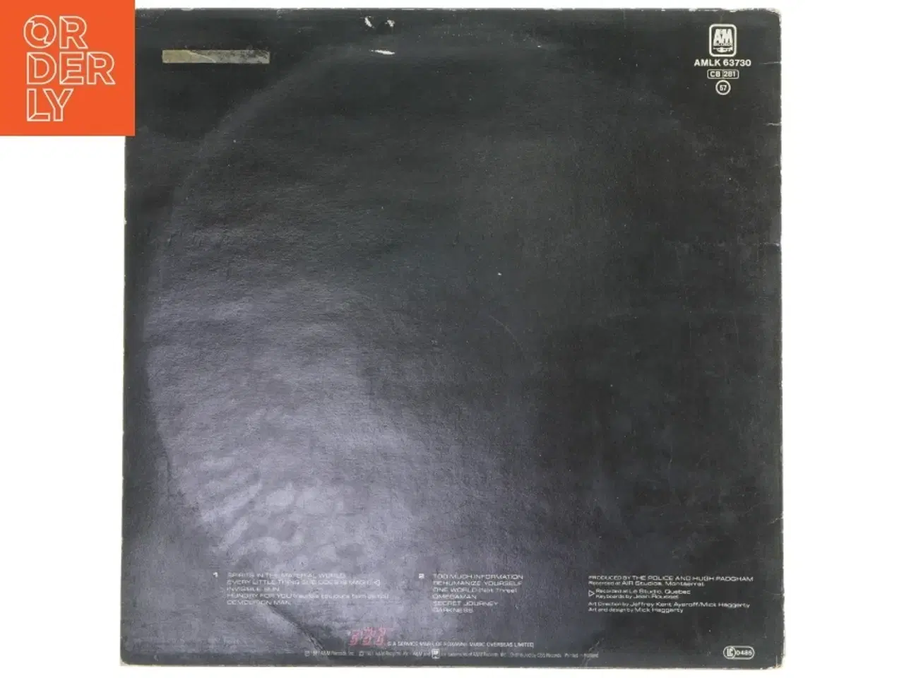 Billede 2 - The Police - Ghost in the Machine LP fra A&M Records