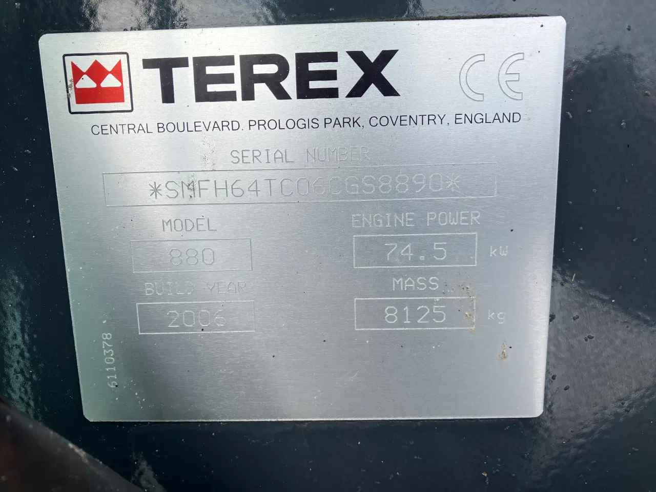 Billede 18 - TEREX 880 Bemærk lav timetal kun 2038 timer fra ny