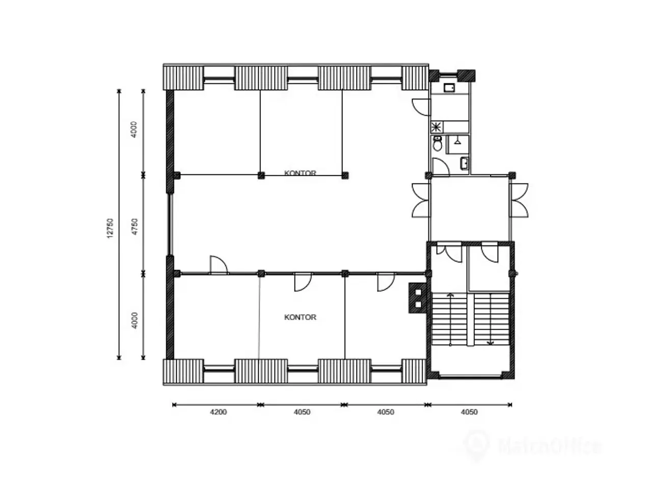 Billede 15 - Lækkert lyst kontorlejemål/showroom/undervisningslokaler centralt i Herlev