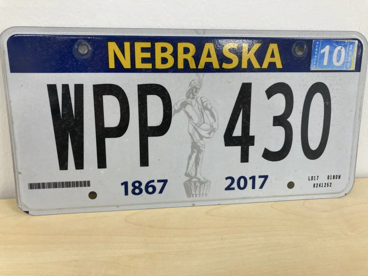 Billede 2 - Nebraska US nummerplade 