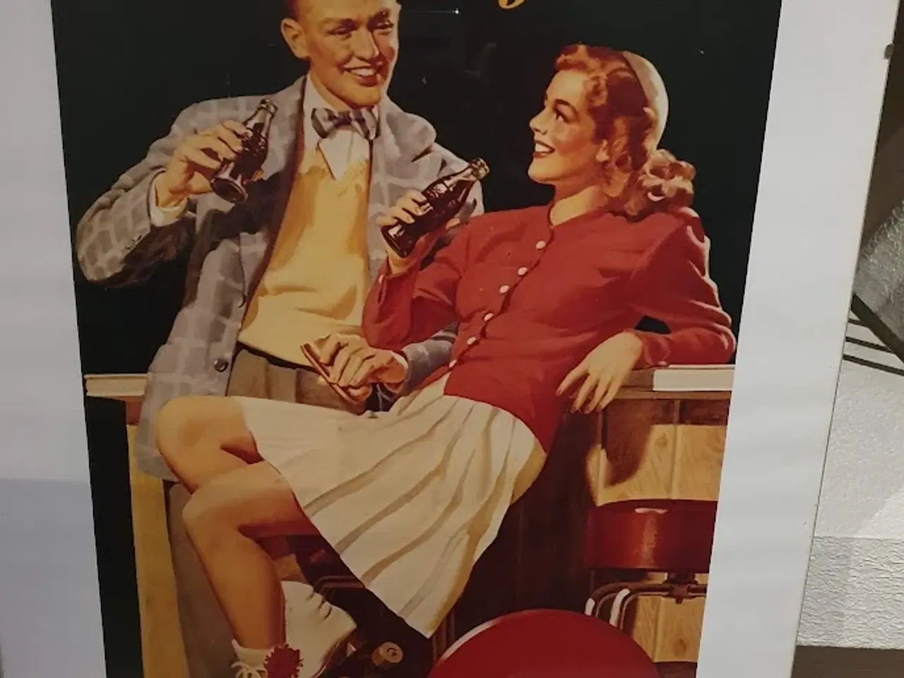 Billede 3 - Coca Cola plakater - retro, spejl og glas