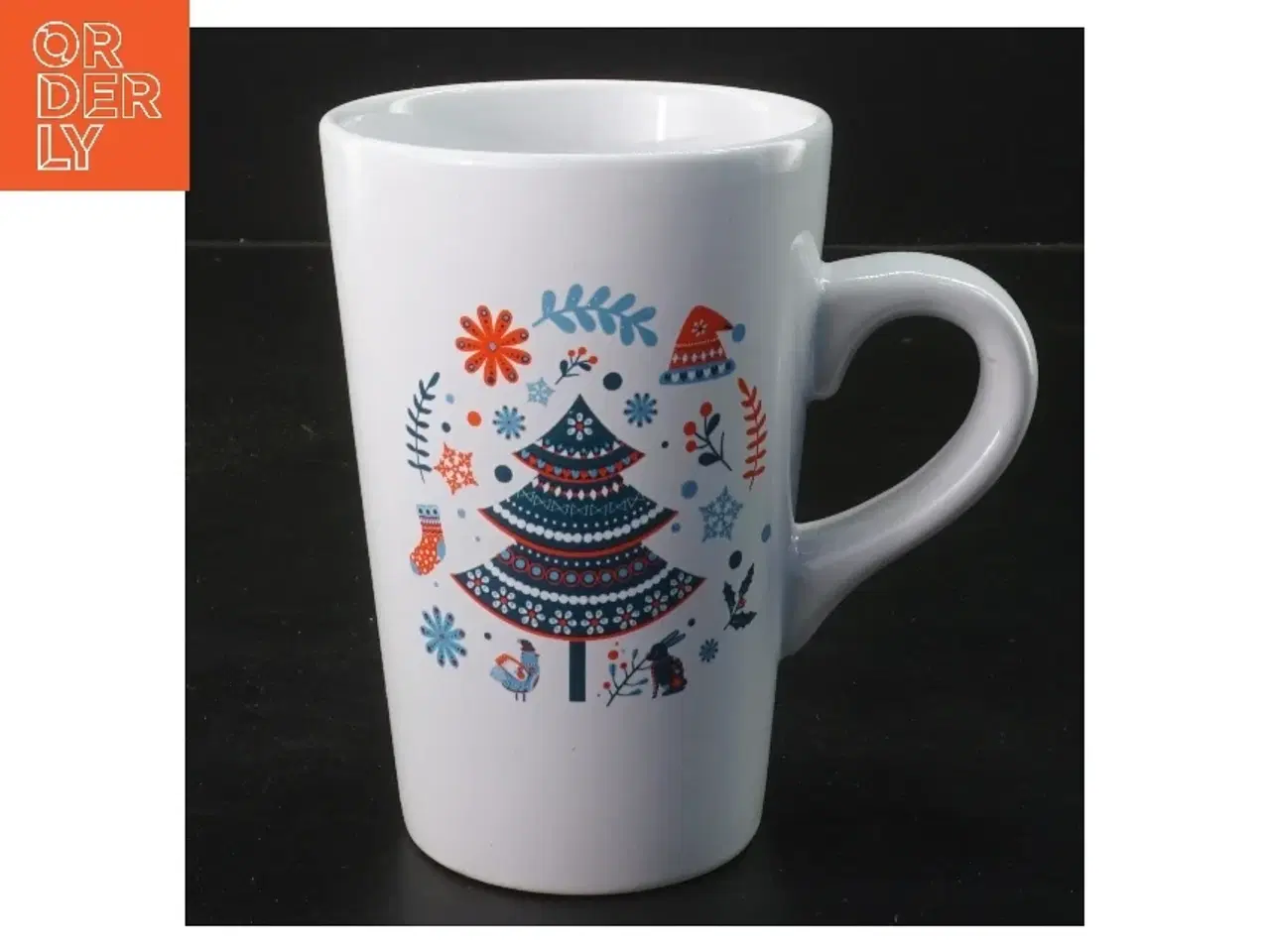 Billede 1 - Stor Julekop med motiv (str. Ø 9,5 cm længde 13 cm)