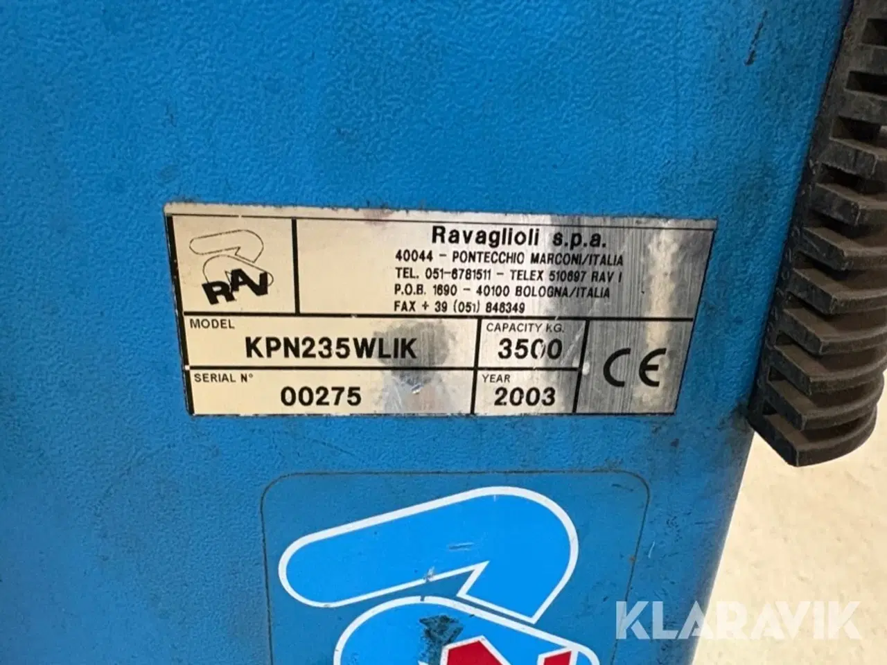 Billede 7 - Tosøjlelift Ravaglioli KPN235WLIK