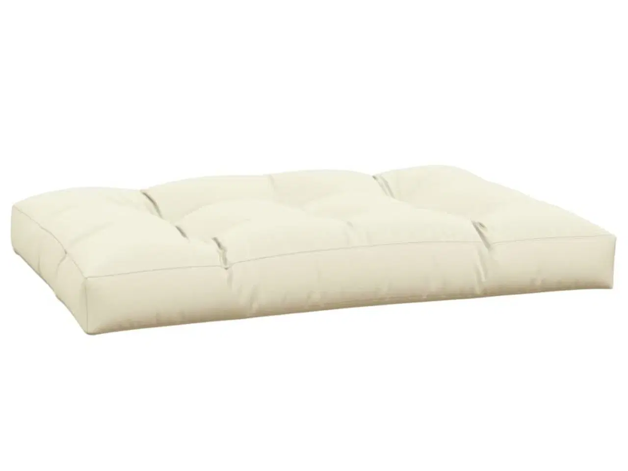 Billede 2 - Pallehynde 120x80x12 cm stof cremefarvet
