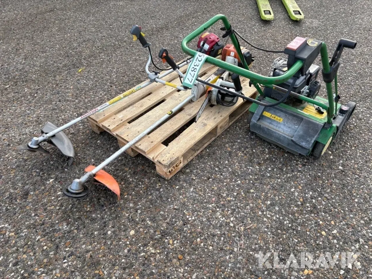 Billede 3 - Buskrydder 2 styk, kædesav og vertikalskærer Stihl, Honda, John Deere