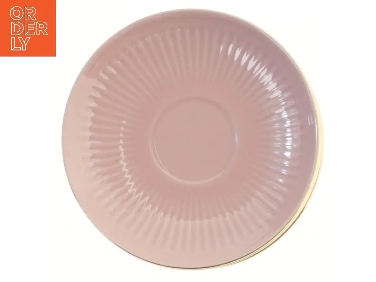 Billede 2 - Sættetallerkener med guldkant fra Søholm (str. 5 styk, ø 14 cm)