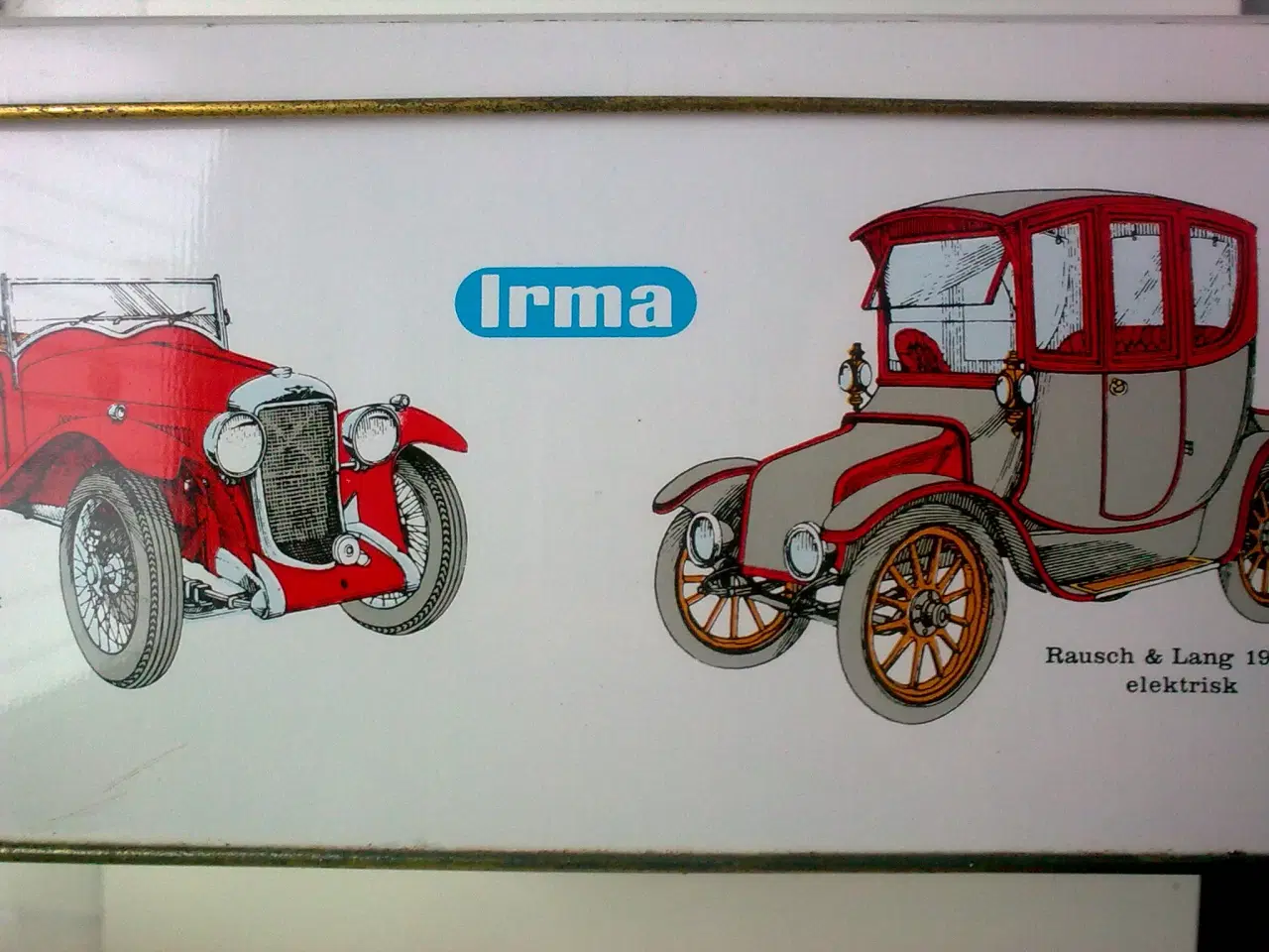 Billede 8 - Irma metal æske veteranbiler STOR dåse & coaster