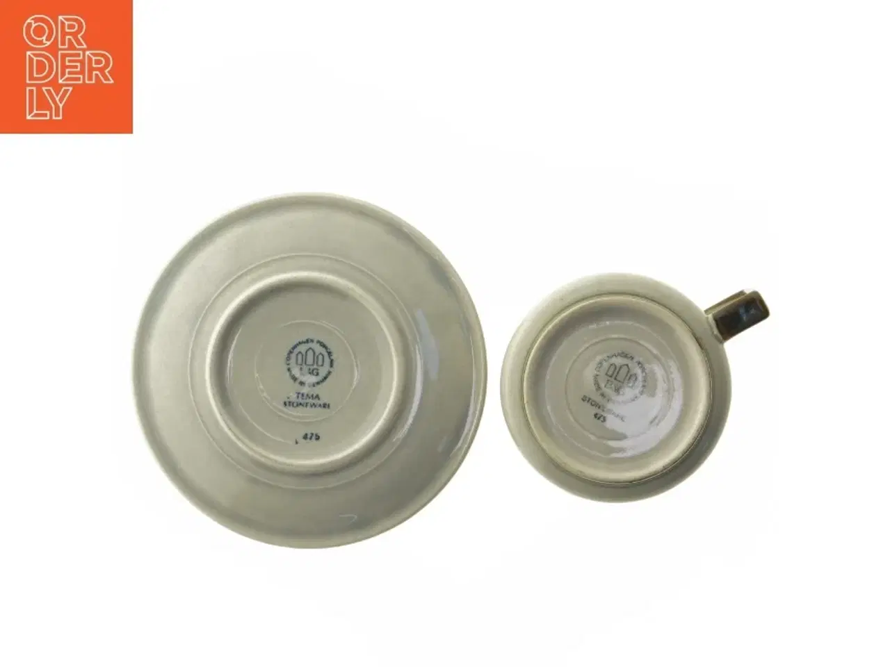 Billede 4 - Kaffekopper med underkopper, sæt af 3 (str. Ø 14,5 og Ø 8,5x6,5 cm) fra B&G